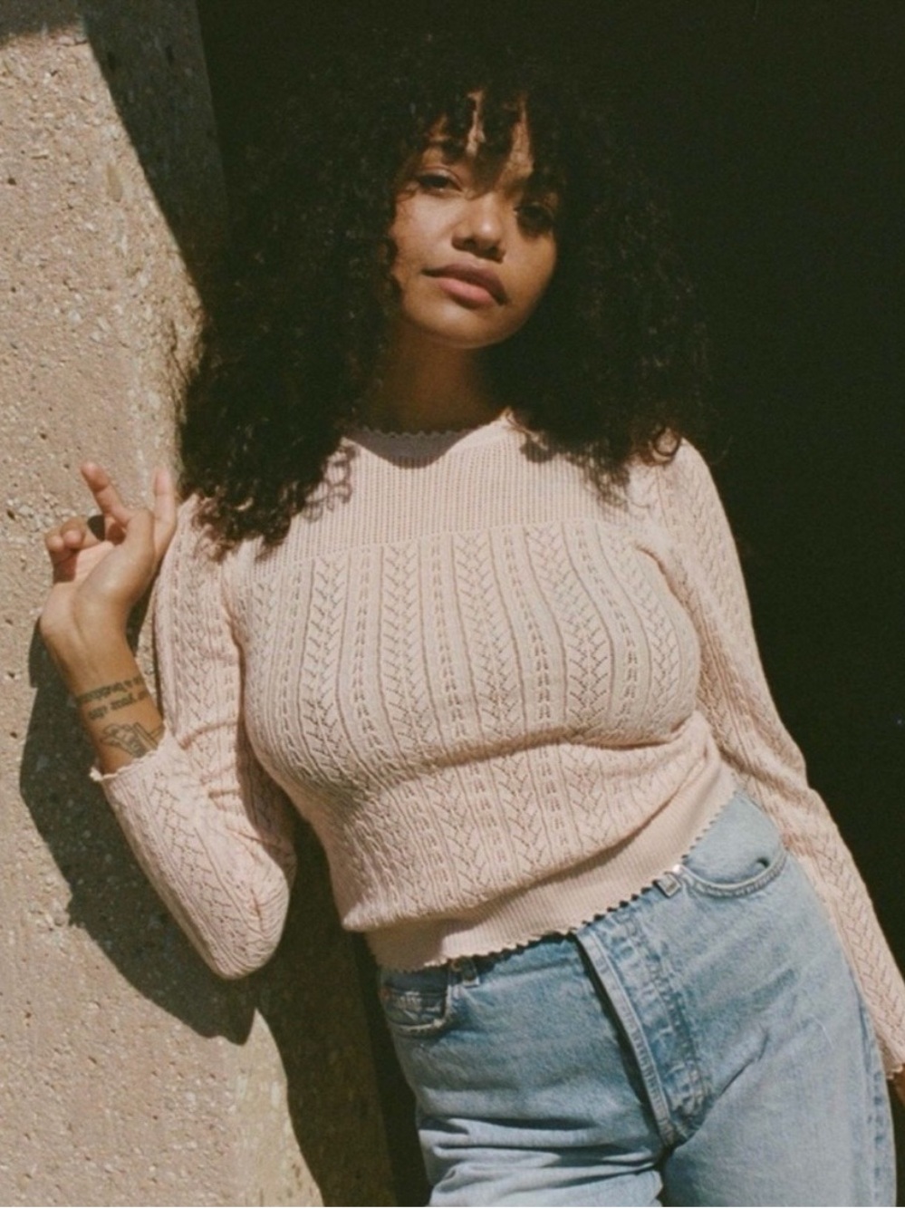 Doen Sofina pullover in seashell pink